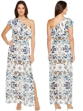 Lucky Brand Skylar Floral Maxi Dress 🌿🤍